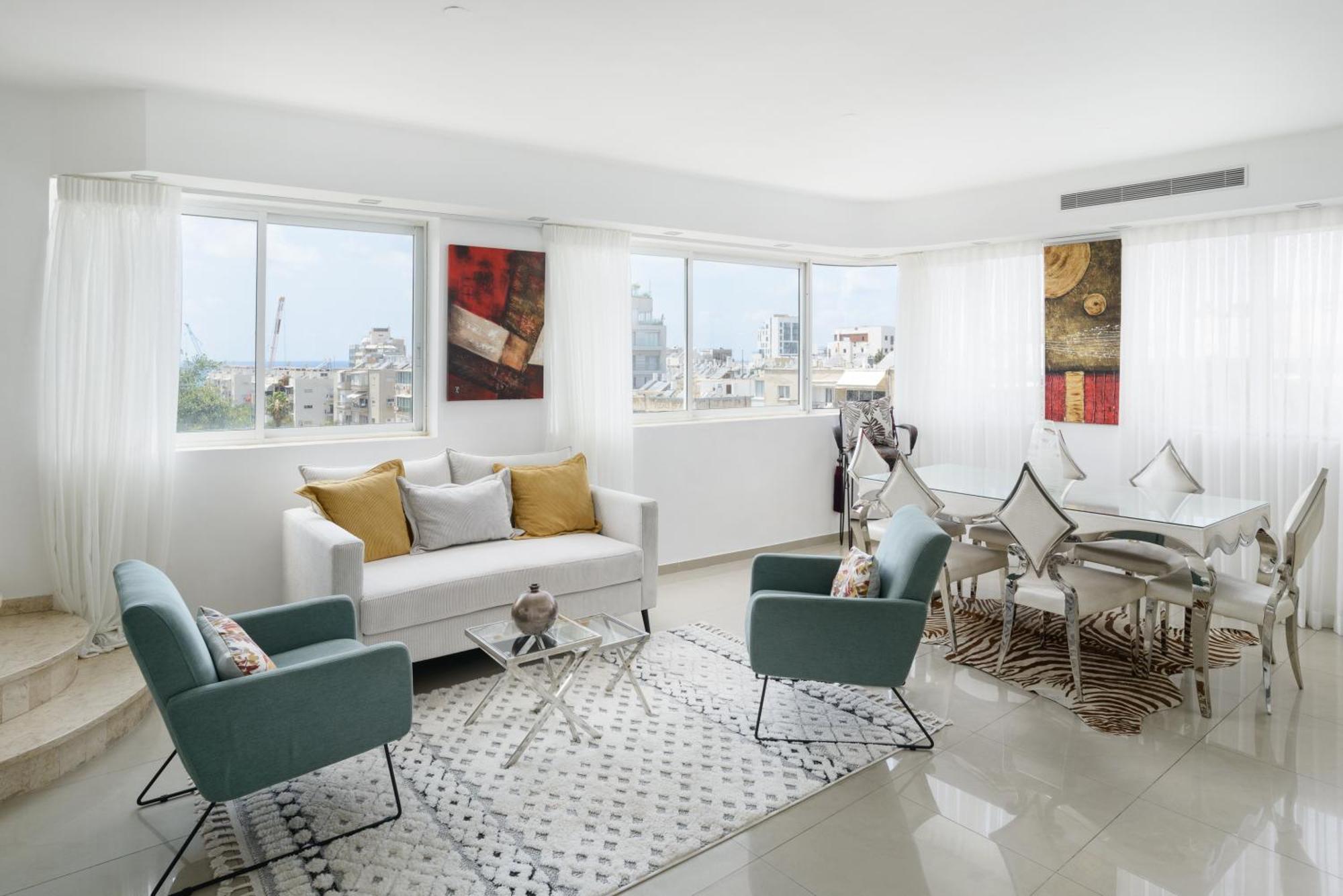 Penthouse With Panoramic View By Feelhome Tel Aviv Buitenkant foto