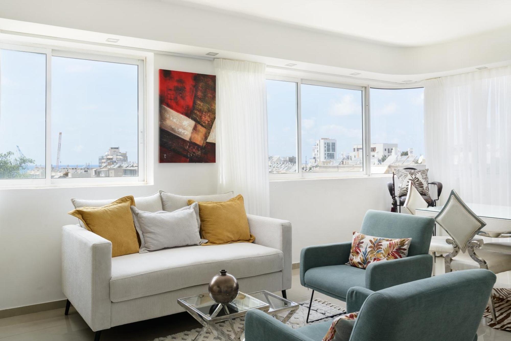 Penthouse With Panoramic View By Feelhome Tel Aviv Buitenkant foto