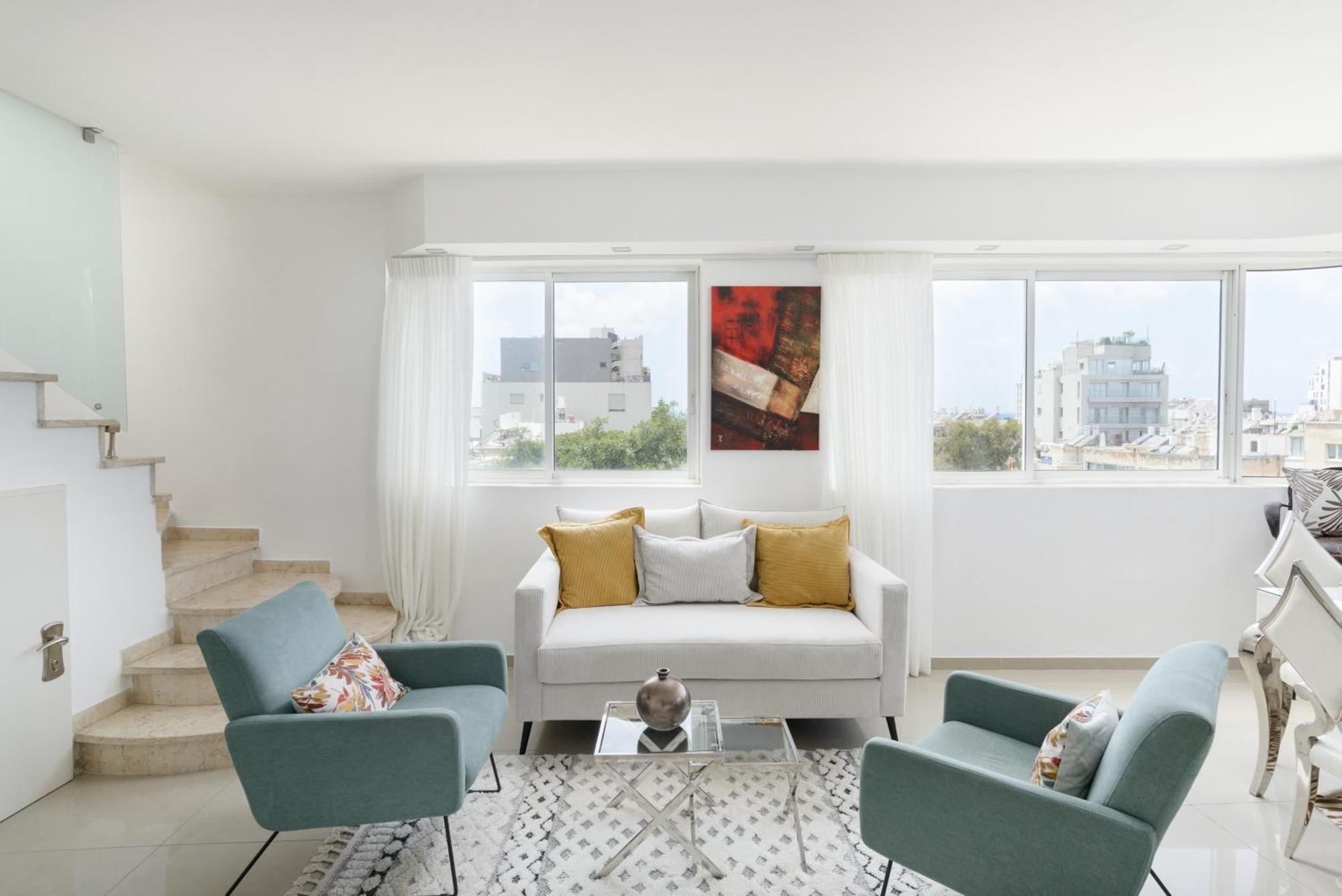 Penthouse With Panoramic View By Feelhome Tel Aviv Buitenkant foto